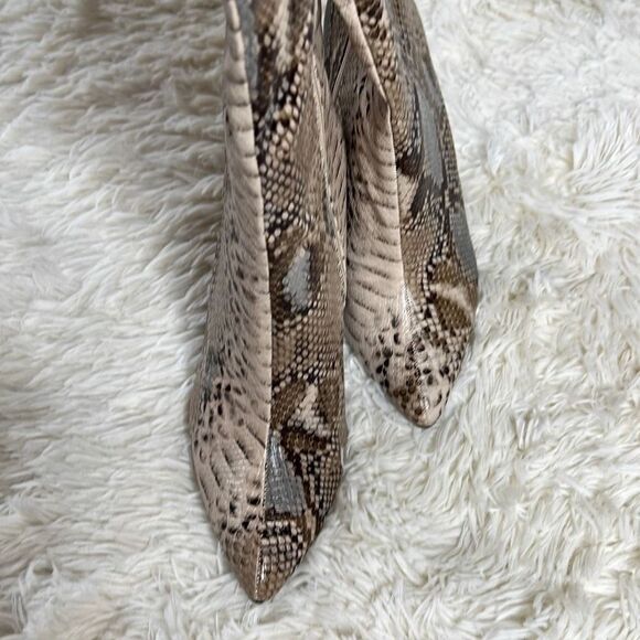Bamboo Thigh High Snakeskin/Python Boots Size 6.5 New - Picture 8 of 11